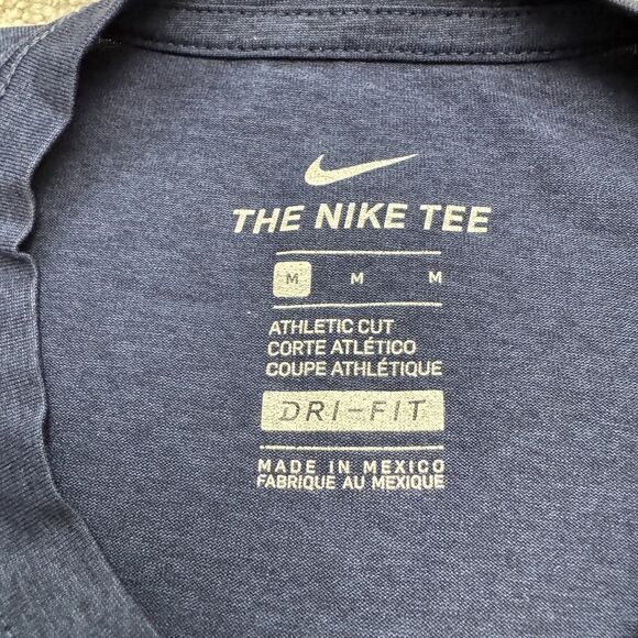 The Nike Tee Dri-Fit Houston Astros Graphic T-Shirt Mens Medium Blue Orange Top - Picture 5 of 11